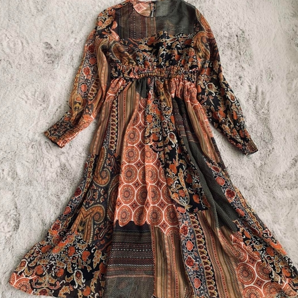 Zara Dresses Zara Patchwork Boho Dress Poshmark